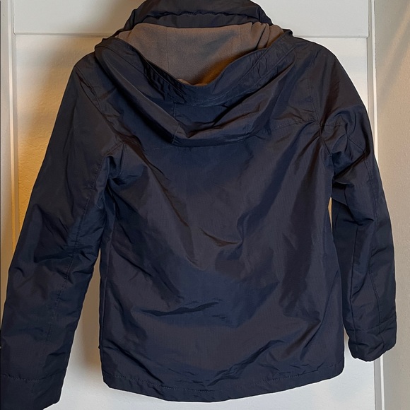 Abercrombie size 10 Navy blue jacket inner fleece w hood - Picture 4 of 8
